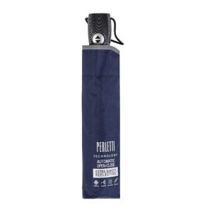 Perletti 21705 - Αντιανεμική Ομπρέλα Βροχής Μπλε Σπαστή 104cm