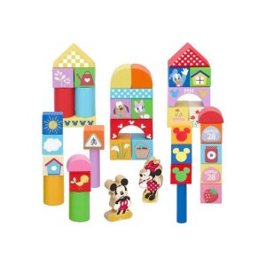 Disney Mickey and Minnie Wooden Blocks - Ξύλινα Τουβλάκια 40τμχ