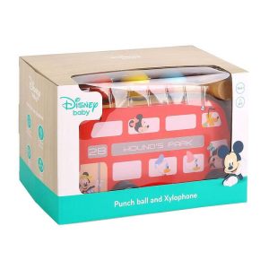 Disney Mickey Ξύλινο Λεωφορείο Δραστηριοτήτων με Ξυλόφωνο