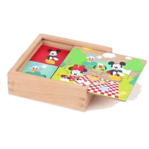 Disney Mickey Mouse Μίνι Ξύλινο Παιχνίδι Μνήμης