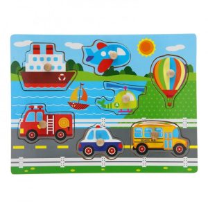 Παιδικό Ξύλινο Puzzle με Σφηνώματα