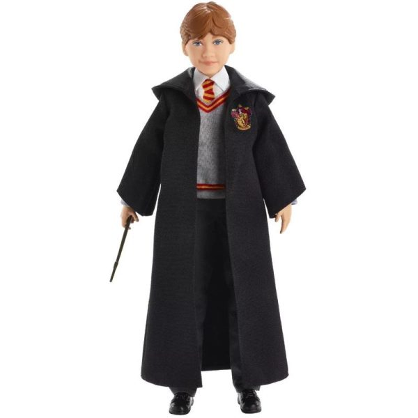 Harry Potter Ron Weasley Κούκλα με Στολή / Ρόμπα Hogwarts και Ραβδί #FYM52