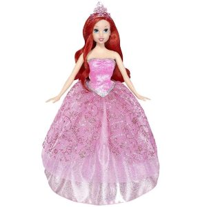 Disney Princess 2-In-1 Ballgown Surprise Ariel Doll #W1220 - Mattel 2010
