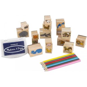 Melissa and Doug Animal Stamp Set - Σφραγίδες Με Ζώα Τέχνες Και Χειροτεχνία