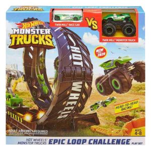 Hot Wheels Monster Trucks Epic Loop Challenge - Πίστα με 2 Αυτοκινητάκια