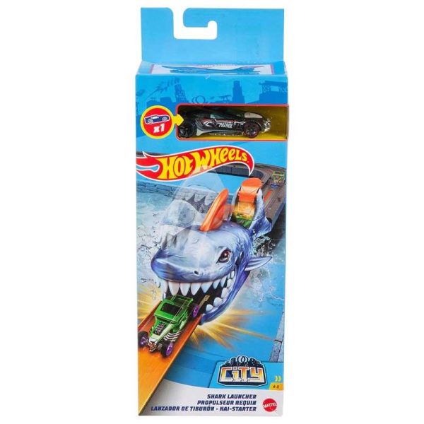 Hot Wheels Shark Launcher - Πίστα Εκτοξευτήρας με Αυτοκινητάκι