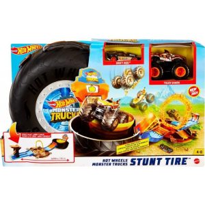Hot Wheels Monster Trucks Stunt Tire - Πίστα με 2 Αυτοκινητάκια