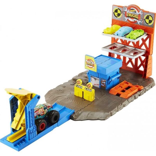 Hot Wheels Monster Trucks Blast Station - Πίστα με Αυτοκινητάκι