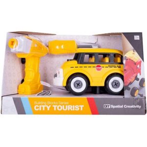 DIY Spatial Creativity School Bus - Συναρμολογούμενο R/C Σχολικό Λεωφορείο