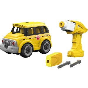 DIY Spatial Creativity School Bus - Συναρμολογούμενο R/C Σχολικό Λεωφορείο