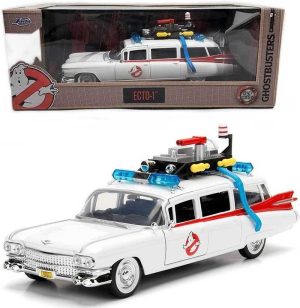 1959 Ghostbusters Ecto-1 Cadillac 1:24 Die-cast Model Car – Jada Toys