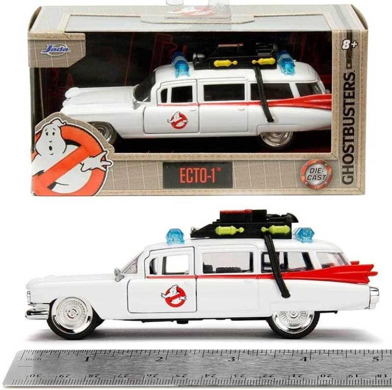 1959 Ghostbusters Ecto-1 Cadillac 1:32 Die-cast Model Car – Jada Toys