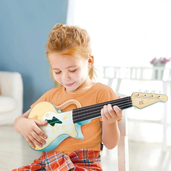 Hape Early Melodies Ξύλινη Κιθάρα Ukulele Rock N Roll