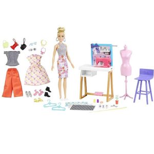 Barbie Fashion Designer & Studio with 25+ Design & Fashion Accessories #HDY90 - Κούκλα και Αξεσουάρ