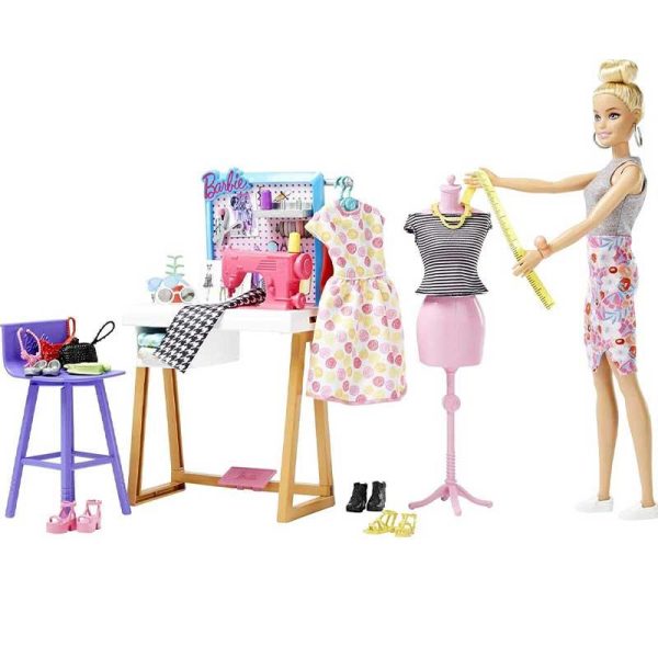 Barbie Fashion Designer & Studio with 25+ Design & Fashion Accessories #HDY90 - Κούκλα και Αξεσουάρ