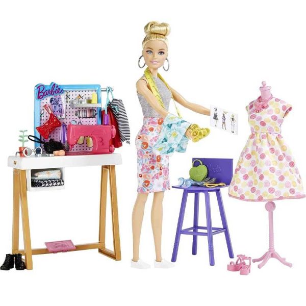 Barbie Fashion Designer & Studio with 25+ Design & Fashion Accessories #HDY90 - Κούκλα και Αξεσουάρ