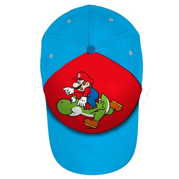 Nintendo Super Mario Καπέλο Παιδικό No 52 Μπλε με Κόκκινο