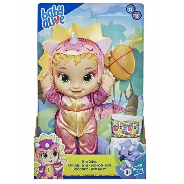 Baby Alive Dino Cuties Triceratops - Κούκλα Μωρό Τρικεράτοπας