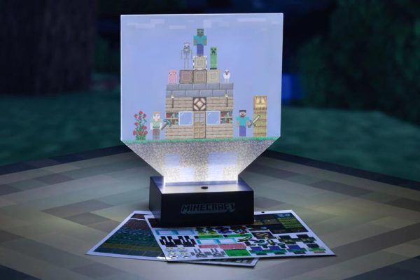 Paladone Minecraft Build a Level Light - Φωτιστικό με Αυτοκόλλητα