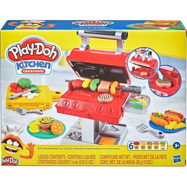 Play-Doh Grill N' Stamp Playset – Σετ Παιχνίδι Πλαστελίνης