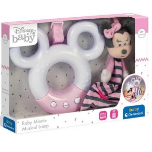 Baby Clementoni Disney Baby Minnie Mouse Musical Lamp - Φωτάκι Νυκτός με Ήχους & Κουβερτούλα Λούτρινο Minnie