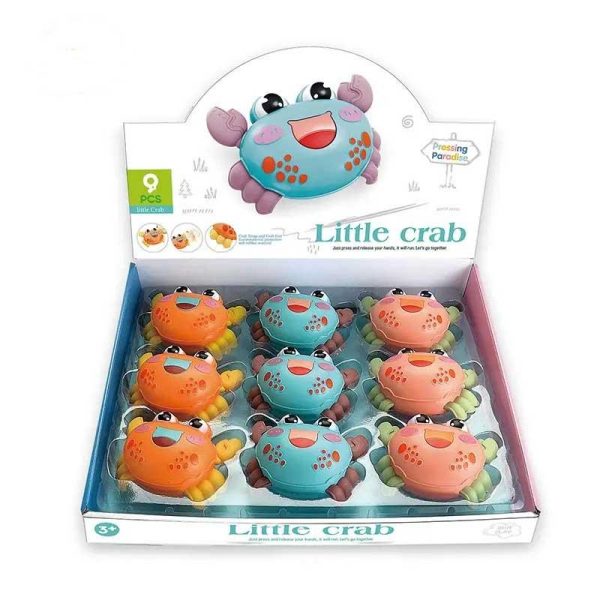 Press and Go Little Crab – Παιχνίδι Καβουράκι με Κίνηση 11cm (3 Χρώματα)