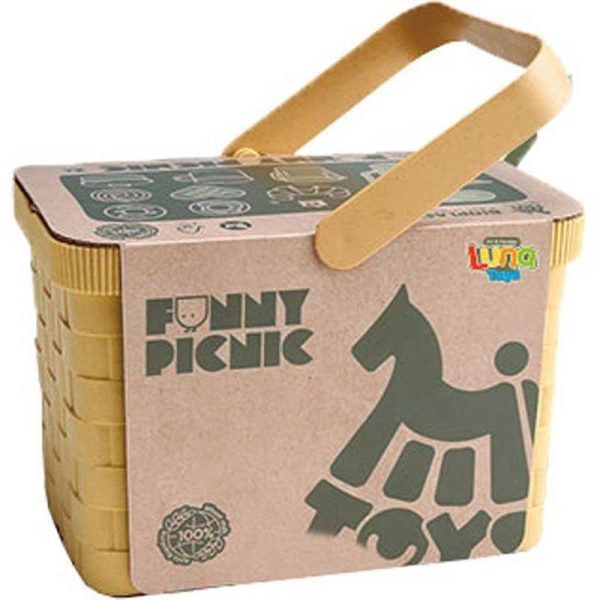 Luna Eco Funny Pic-Nic - Καλάθι Πικ Νικ με 27τμχ από Ανακυκλωμένο Πλαστικό