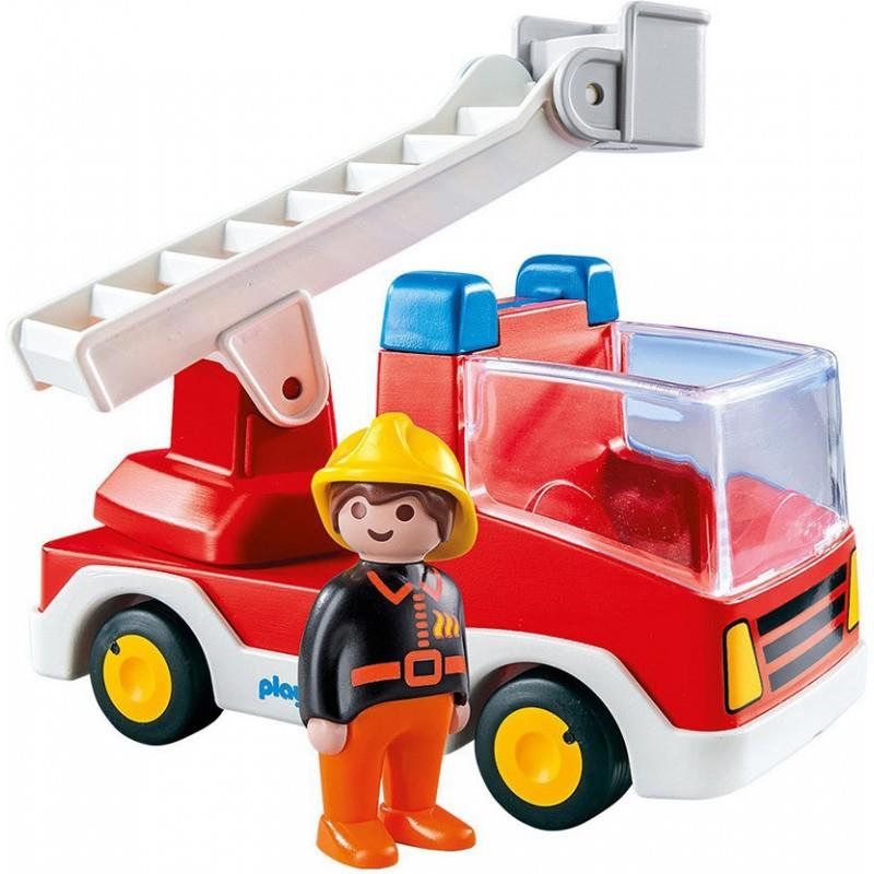 Playmobil 1.2.3 6967: Πυροσβέστης με Όχημα