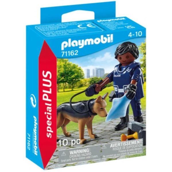 Playmobil Special Plus 71162: Αστυνομικός Με Σκύλο-Ανιχνευτή