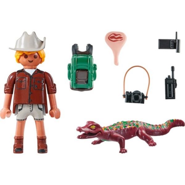 Playmobil Special Plus 71168: Εξερευνητής Με Αλιγάτορα