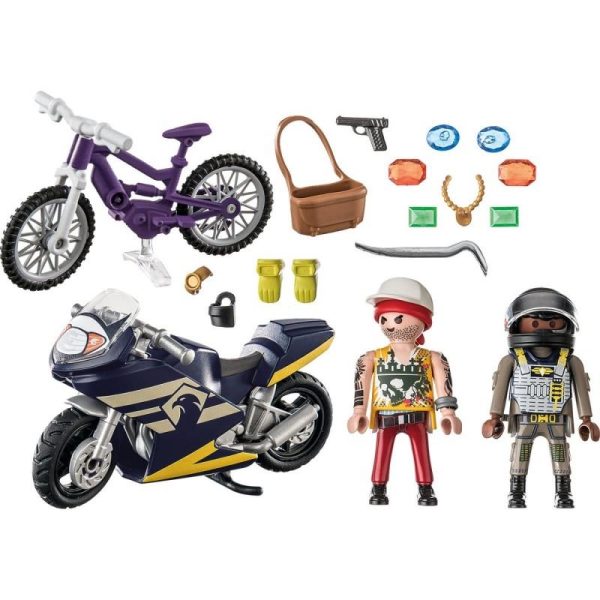 Playmobil City Action 71255: Starter Pack Αστυνομική Καταδίωξη Ληστή Κοσμημάτων