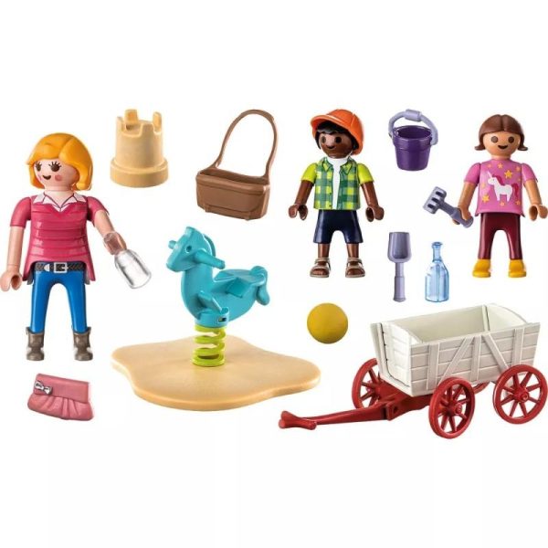 Playmobil City Life 71258: Starter Pack Νηπιαγωγός Με Παιδάκια Και Καροτσάκι