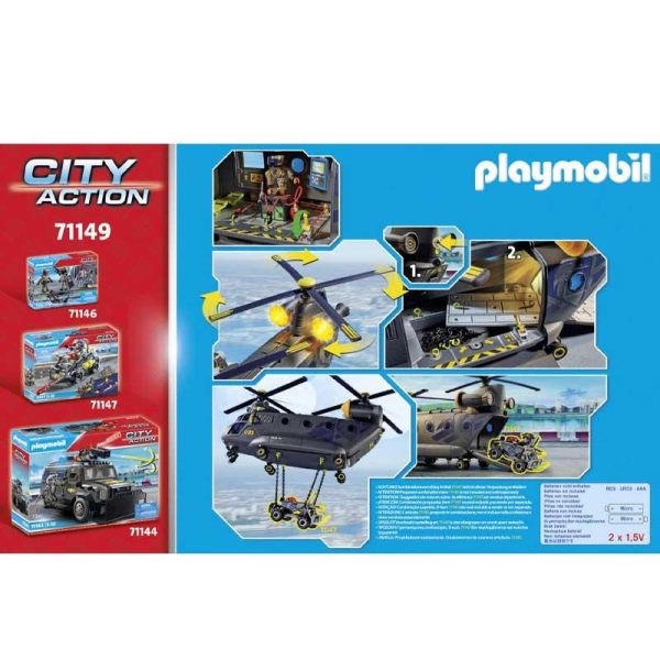 Playmobil City Action 71149: Ελικόπτερο Ειδικών Δυνάμεων με 2 Έλικες