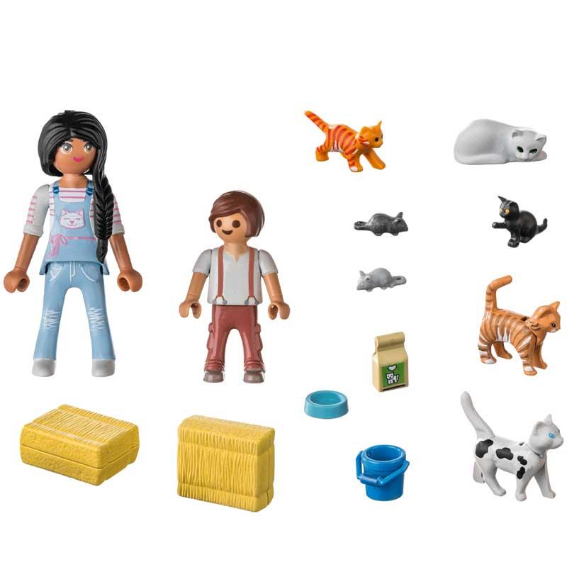 Playmobil Country 71309: Οικογένεια με Γατούλες