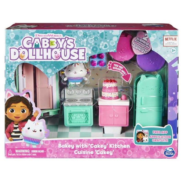 Gabby's Dollhouse: Bakey with 'Cakey' Kitchen - Σετ με Φιγούρες