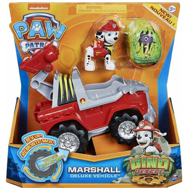 Paw Patrol Dino Rescue Marshall Deluxe Vehicle - Όχημα & Φιγούρα Marshall