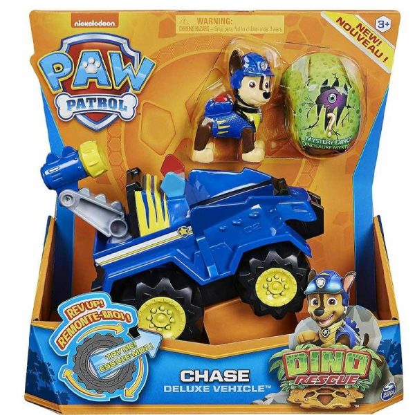 Paw Patrol Dino Rescue Chase Deluxe Vehicle - Όχημα & Φιγούρα Chase