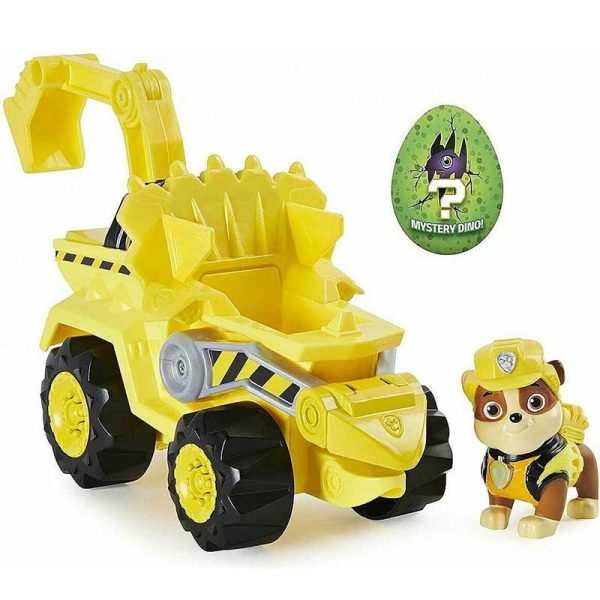 Paw Patrol Dino Rescue Rubble Deluxe Vehicle - Όχημα & Φιγούρα Rubble