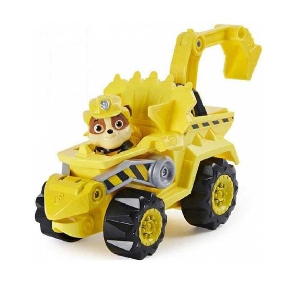 Paw Patrol Dino Rescue Rubble Deluxe Vehicle - Όχημα & Φιγούρα Rubble
