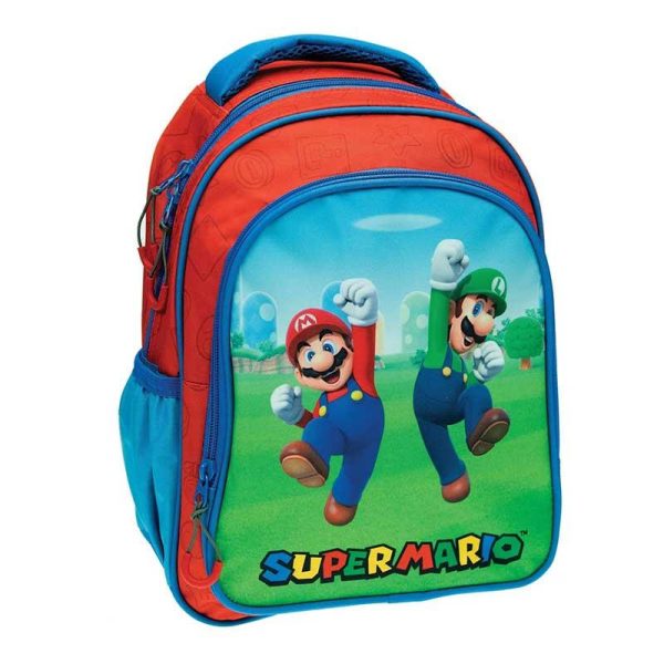 Gim Super Mario Σχολική Τσάντα Πλάτης Νηπιαγωγείου