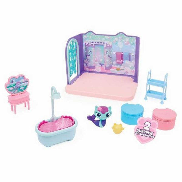 Gabby's Dollhouse: 'MerCat' Primp & Pamper Bathroom - Σετ με Φιγούρες