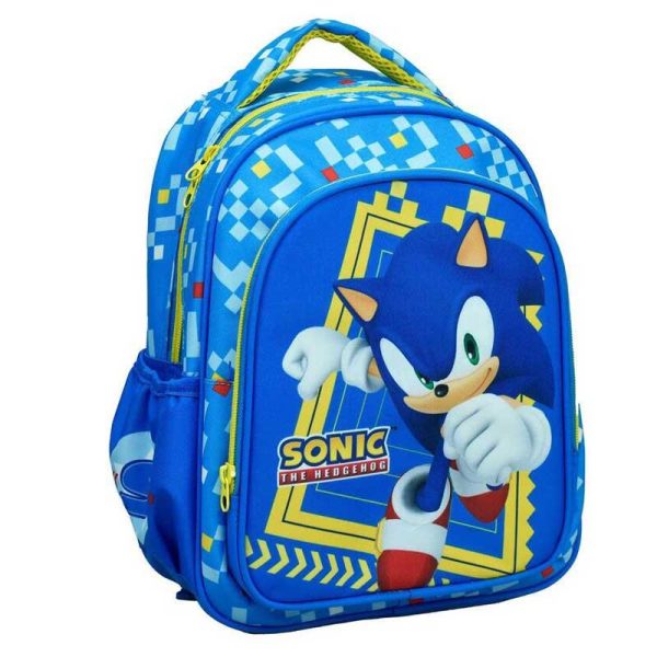 Gim Sonic The Hedgehog Σχολική Τσάντα Πλάτης Νηπιαγωγείου