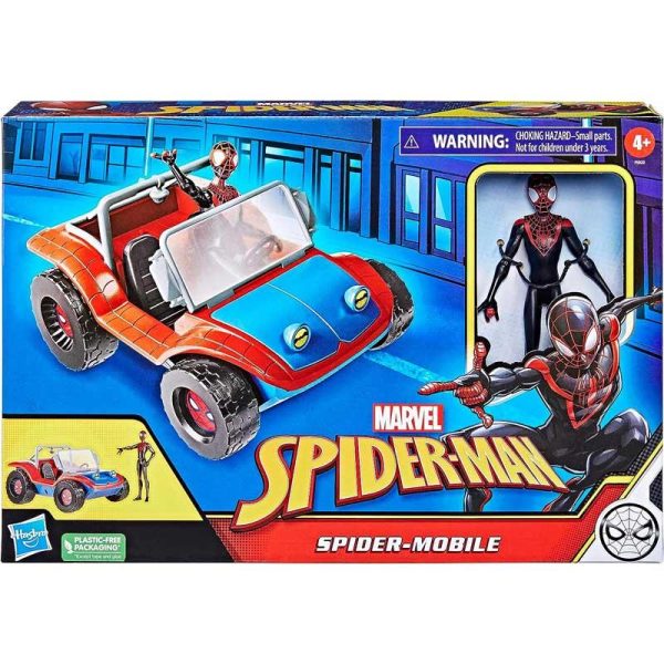 Marvel Spider-Man: Spider-Mobile - Όχημα & Φιγούρα Miles Morales 15cm