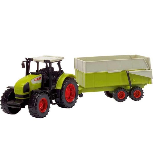 Dickie Toys Claas Ares Set - Πλαστικό Τρακτέρ με Ανατρεπόμενη Καρότσα 55cm