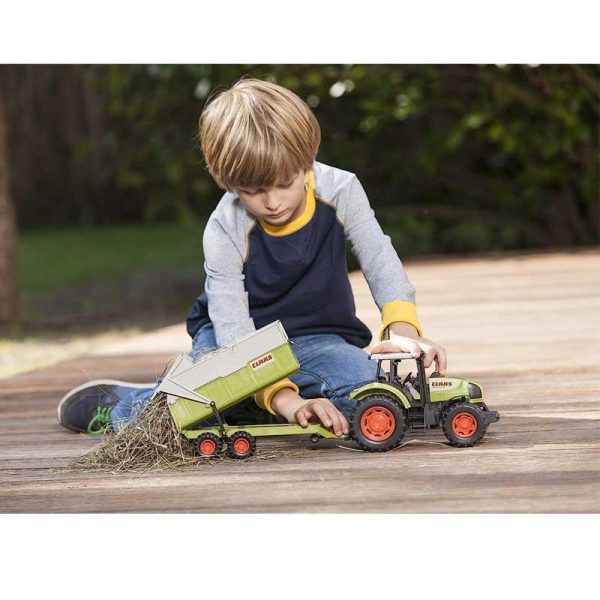 Dickie Toys Claas Ares Set - Πλαστικό Τρακτέρ με Ανατρεπόμενη Καρότσα 55cm