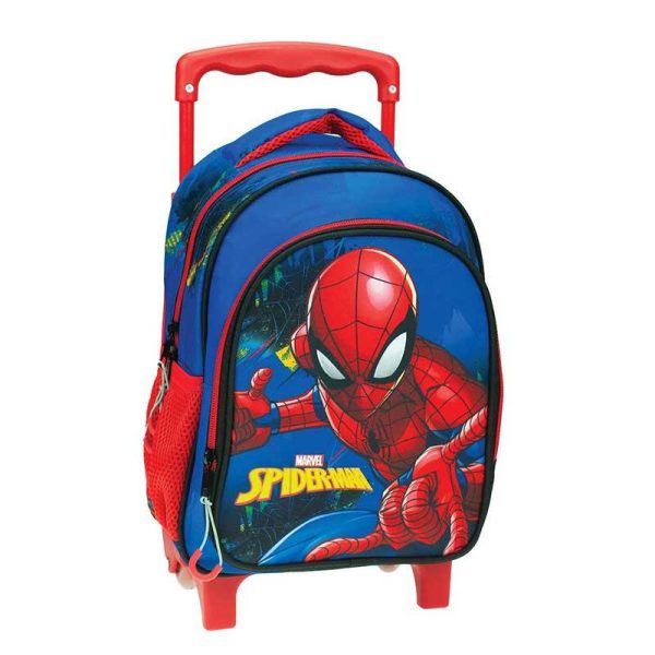 Gim Spider-Man Σχολική Τσάντα Τρόλεϊ Νηπιαγωγείου