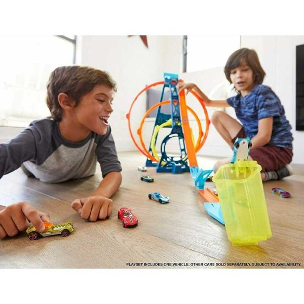 Hot Wheels Track Builder Unlimited Triple Loop Kit - Πίστα με Αυτοκινητάκι