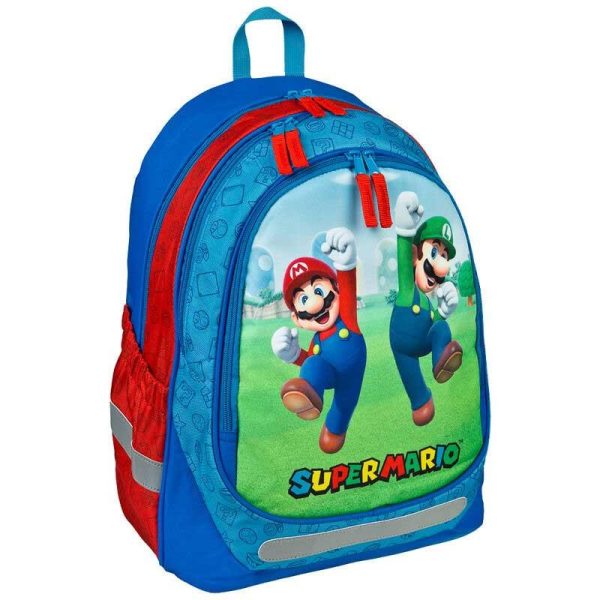 Super Mario Σχολική Τσάντα Πλάτης Δημοτικού
