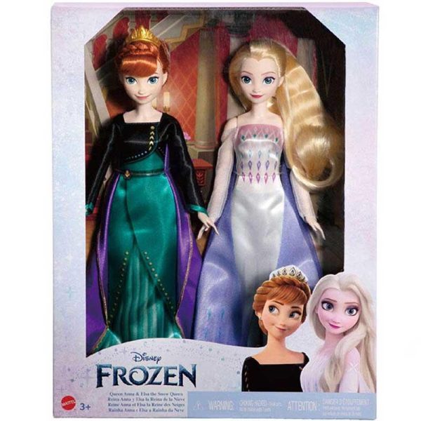 Disney Frozen Κούκλες Queen Anna & Elsa the Snow Queen #HMK51