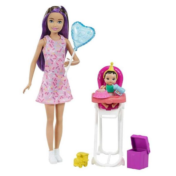 Barbie Skipper Babysitters INC - Σετ με Κούκλα και Μωράκι #GRP40